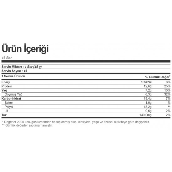 Bigjoy Classic High Protein Bar 45 gr 16 Adet