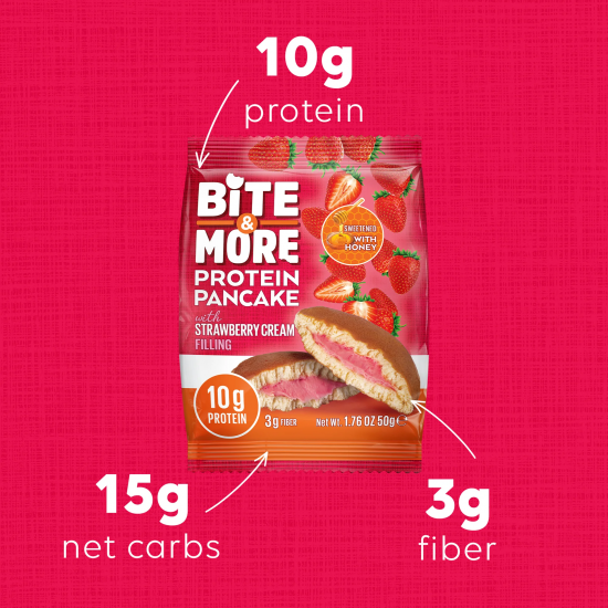 Bite & More Protein Pancake 12 Adet x 50 gram