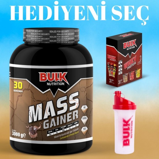 Mass Gainer Karbonhidrat Tozu 30 Servis 3000 gr