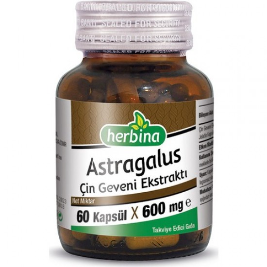 Herbina Astragalus Çin Geveni Ekstraktı 60 Kapsül x 600 mg