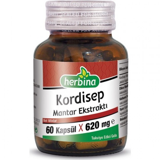 Herbina Kordisep Mantarı Ekstraktı – Codyceps Sinensis 60 Kapsül 620 mg