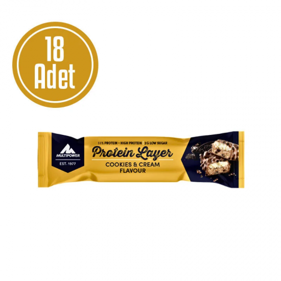 Multipower Protein Layer Protein Bar 50 gr x 18 Adet