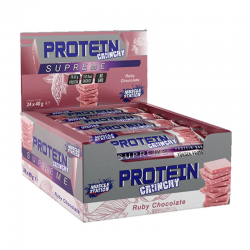 Muscle Station Supreme Crunchy Protein Bar 40 gr 24 Adet Ruby Chocolate