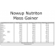 Nowup Nutrition Mass Gainer 4020 gr