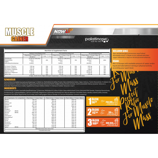Nowup Nutrition Muscle Gainer 1680 gr