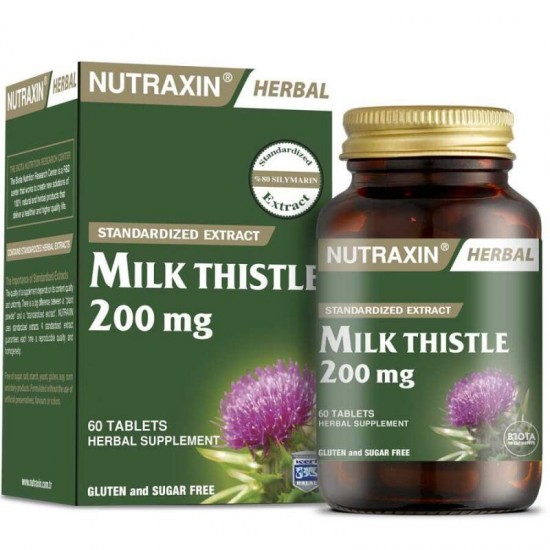 Nutraxin Milk Thistle 200 mg 60 Tablet