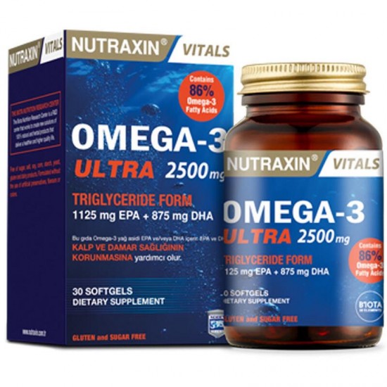 Nutraxin Omega-3 Ultra 2500 mg 30 Softjel Kapsül