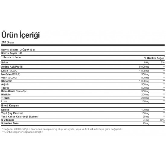 Optimum Essential Amino Energy 270 gr