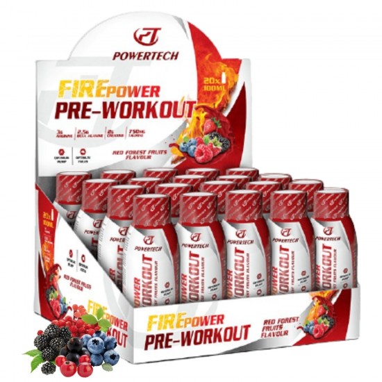 FirePower Pre-Workout (Beta Alanine - Taurin - Betain) 20 Shot