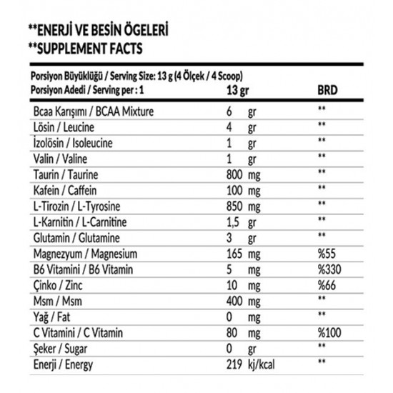 ThermoTech BCAA 585 gr 45 Servis