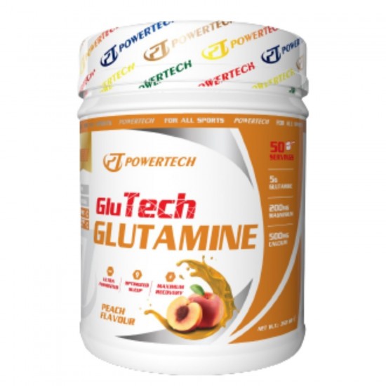 GluTech L Glutamine 350 gr 50 Servis Şeftali Aromalı
