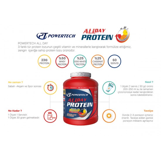 AllDay Protein Tozu 1800 gr 60 Servis