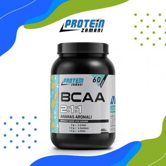 Protein Zamanı BCAA 2.1.1 Ananas Aromalı 480 gr 60 Servis