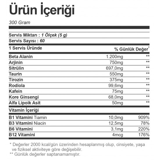 Trec Nutrition Boogieman Pre-Workout 300 gr