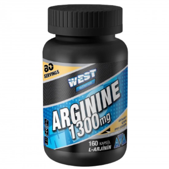 West Nutrition L Arjinin 1300 mg 160 Kapsül