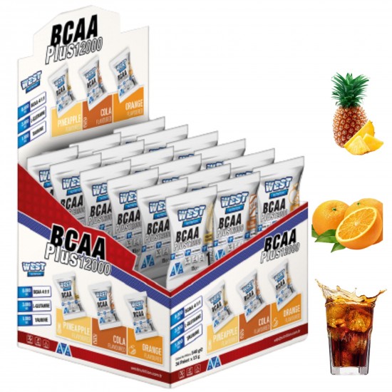 West Nutrition BCAA Plus 12000 ( BCAA Glutamine Taurin ) 540 gr 36 Şase