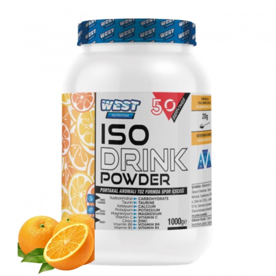 West Nutrition Iso Drink İzotonik Toz Spor İçeceği 50 Servis