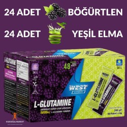 West Nutrition L-Glutamine 48 Şase 288 gr 2 Karışık Aroma