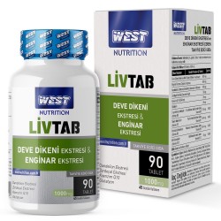 Livtab Milk Thistle (Deve Dikeni) ve Enginar Ekstresi Karışımı 90 Tablet x 1000 mg