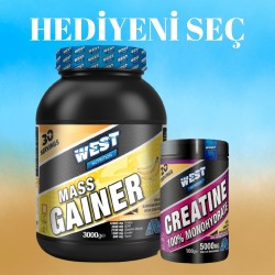 West Nutrition Kreatin 100 gr - Mass Gainer 3000 gr