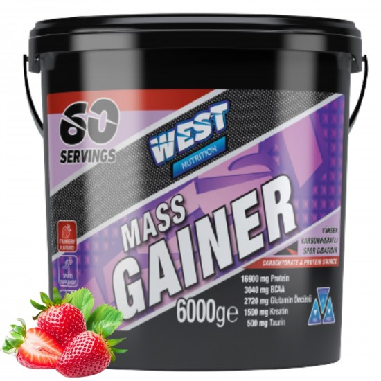 West Nutrition Mass Gainer 6000 gr 60 Servis