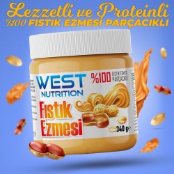 West Nutrition Parçacıklı Şekersiz Yer Fıstık Ezmesi 250 gr