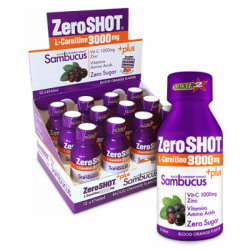 ZeroShot 3000 mg L Carnitine + Plus Sambucus 12 Shot